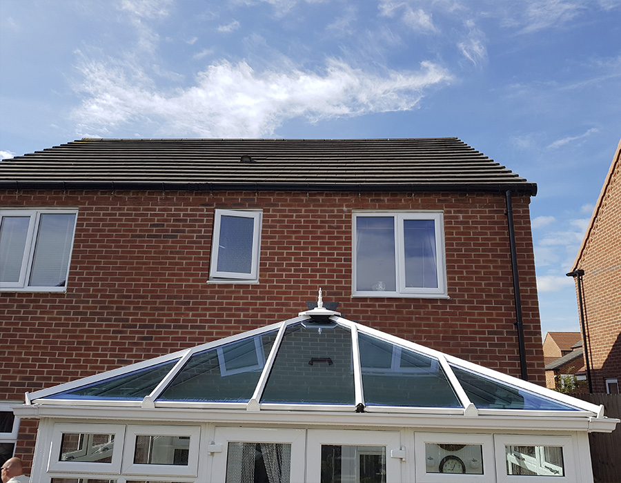 Conservatory roof cleaning